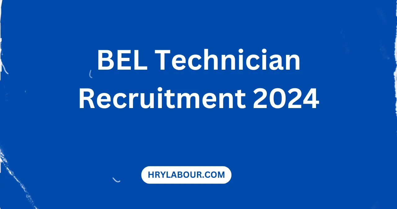 BEL Technician Recruitment 2024