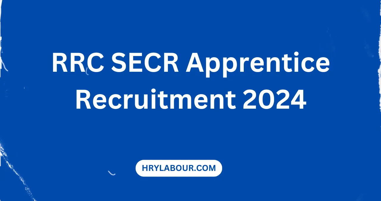 RRC SECR Apprentice Recruitment 2024