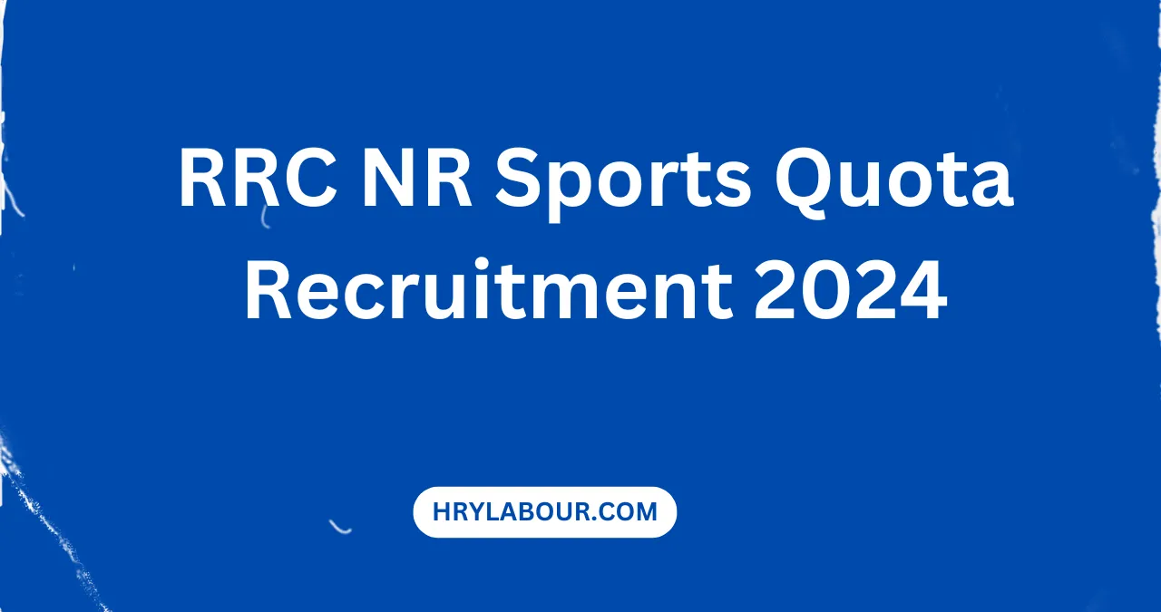 RRC NR Sports Quota Recruitment 2024