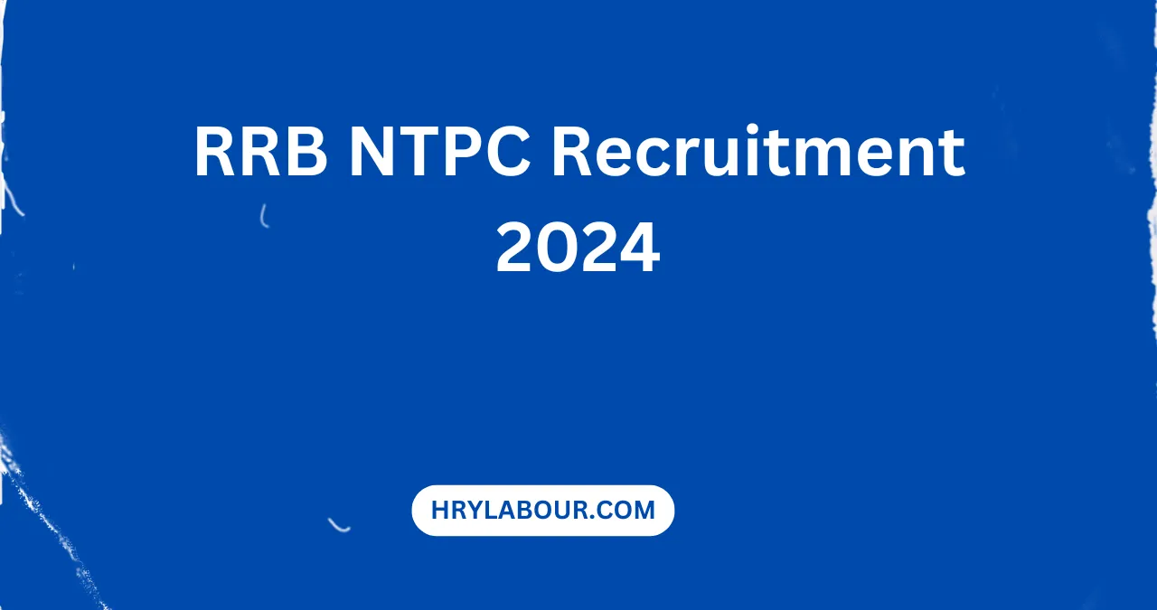 RRB NTPC Recruitment 2024