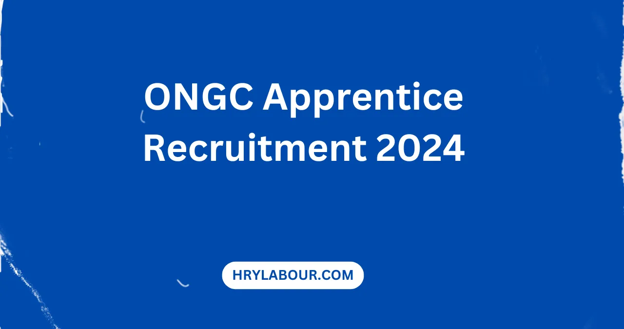 ONGC Apprentice Recruitment 2024