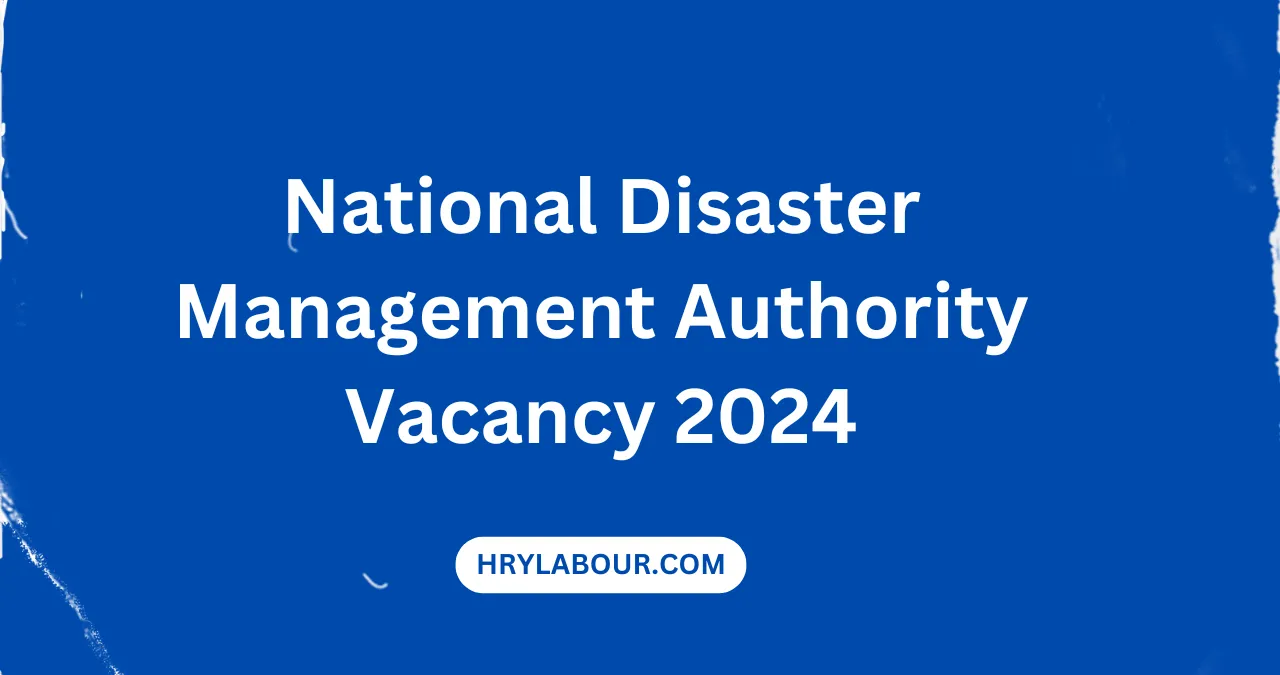 National Disaster Management Authority Vacancy 2024